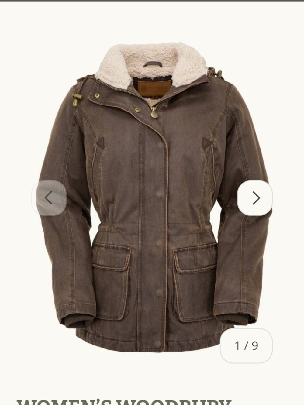 OUTBACK TRADING CO "Woodbury" Winter Jacket, women's sz M EUC - Picture 10 of 16